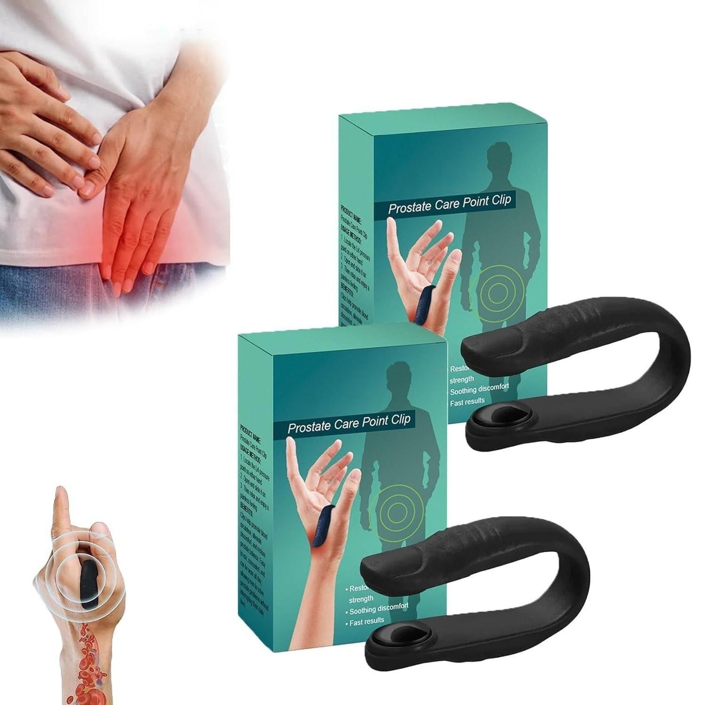 Sugar Control LI4 Acupressure Point Clip (Pack of 2)